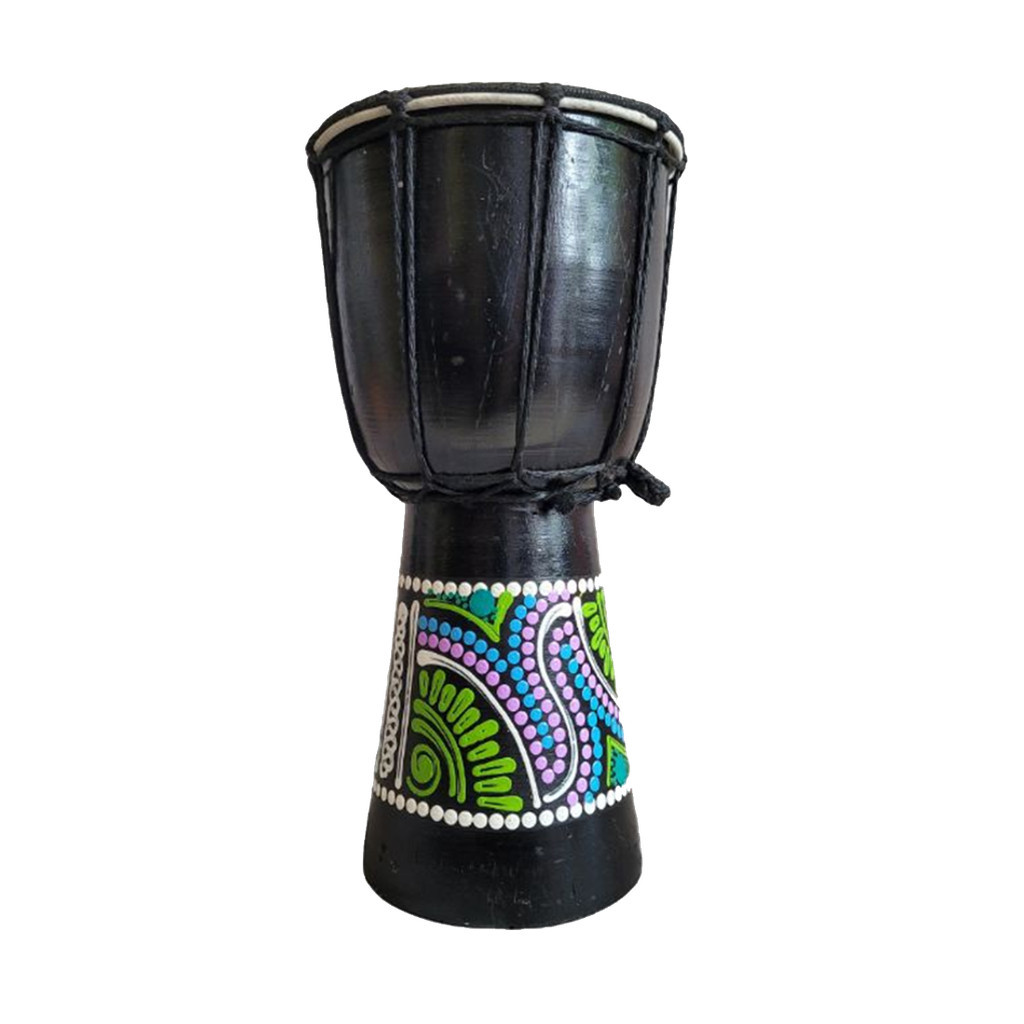 Kendang anak 30cm hitam painting