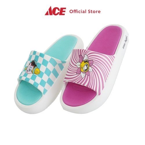 Ace Ataru Sandal Thick Slippers Color Block Muklay - 37