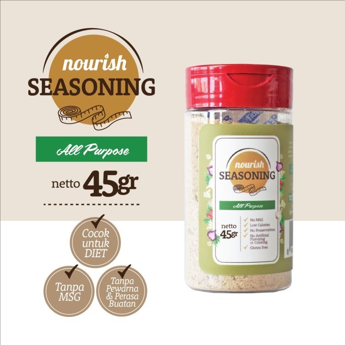 

Promo Terbatas - sukron_86 Nourish Seasoning, Bumbu Marinasi Kering / Diet Defisit Kalori - All Purpose 45g