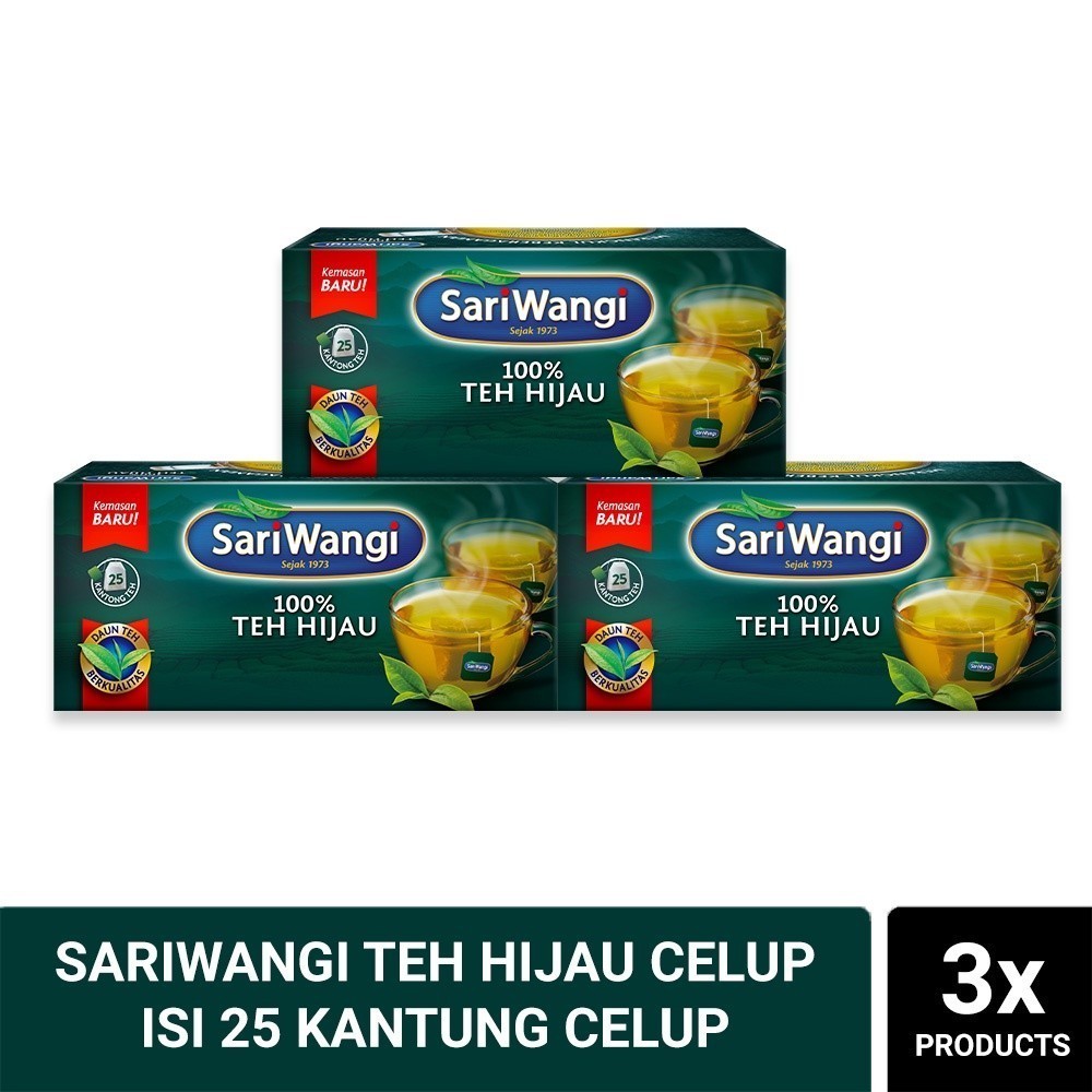 

SariWangi Teh Hijau Teh Herbal 46.25 g x3