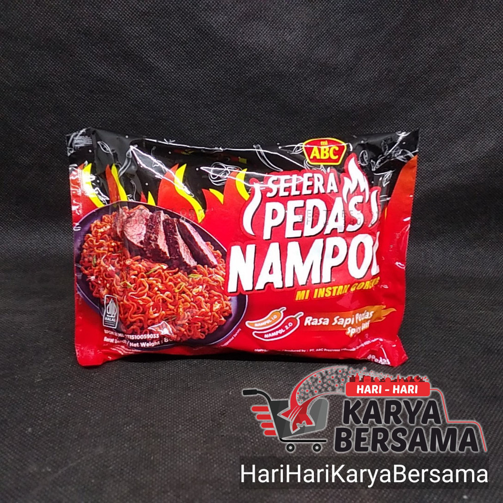 

MIE ABC GORENG SELERA PEDAS NAMPOL RASA SAPI PEDAS 80GR