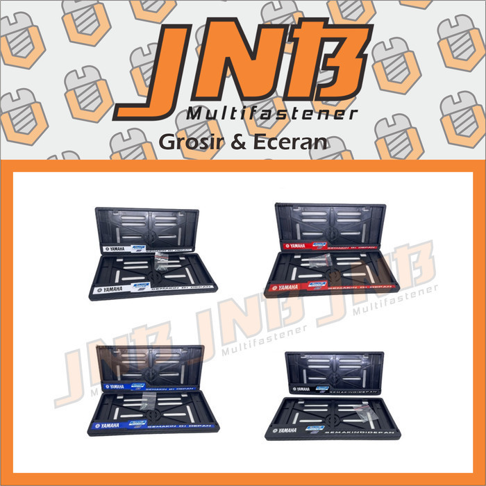 Cover Plat Nomor Blue Core Tatakan Dudukan List Plat No Motor Yamaha Nmax Aerox Vega Mio Nouvo Lexi 