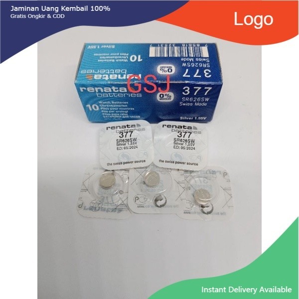 baterai Renata 377 Renata 377/626 Batery Renata 626 Original