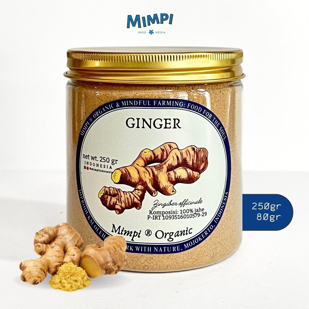 

GINGER 100% Jahe Powder (Bebas Gula) - Mimpi Organic Food Indonesia