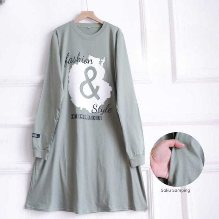 Tunik Kaos Jumbo Import And Tunik BO Size S M L XL XXL XXXL LD 90-130 CM Bahan Kaos Katun Combed Apl