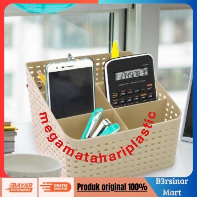 

[[KUALITAS TERBAIK]] Tempat Pensil Beta Organiser Case (Sekat 5) COD