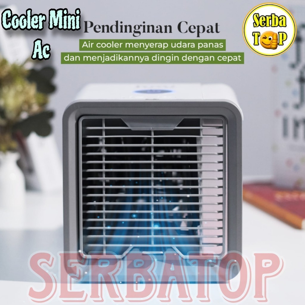 Air Cooler Mini Fan AC LED Kipas Penyejuk Ruangan 550ml Penyejuk Ruangan