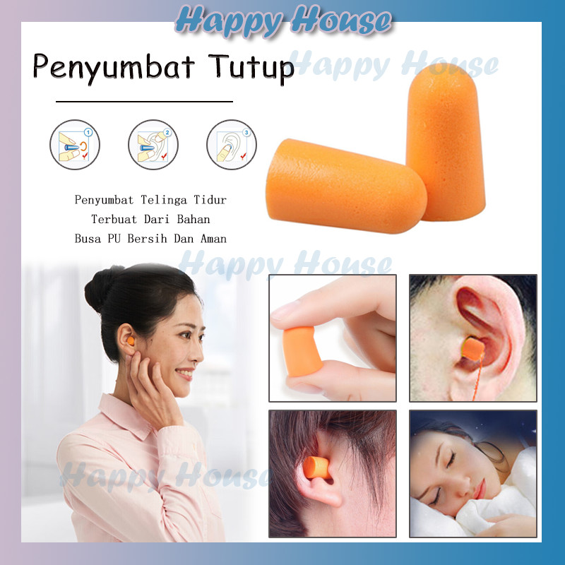 Earplug / Penutup Pengaman Telinga / Earplug Tidur /  Penutup Telinga Foam Ear