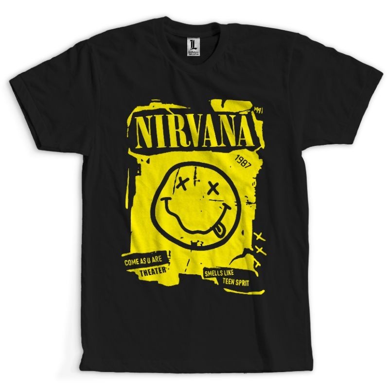 KAOS BAND NIRVANA | H195 | KAOS BAND ROCK | KAOS MUSIK | KAOS BAND METAL | KAOS BAND PUNK | KAOS BAN