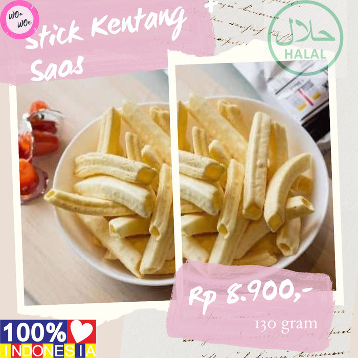 Stick Kentang Plus Saos Ciki Kentang Gurih Woa Woe Snack