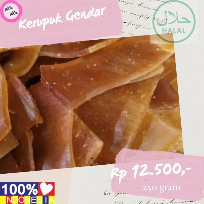 

Kerupuk Gendar Mentah Woa Woe Terlaris Makanan tradisional Indonesia