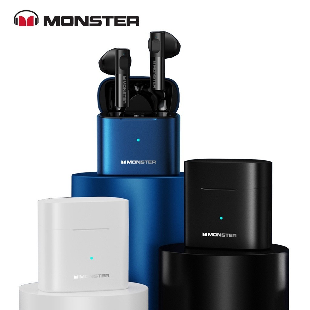 Monster XKT03 Wireless Bluetooth Earphones Mini Earbuds TWS Gaming Low Latency