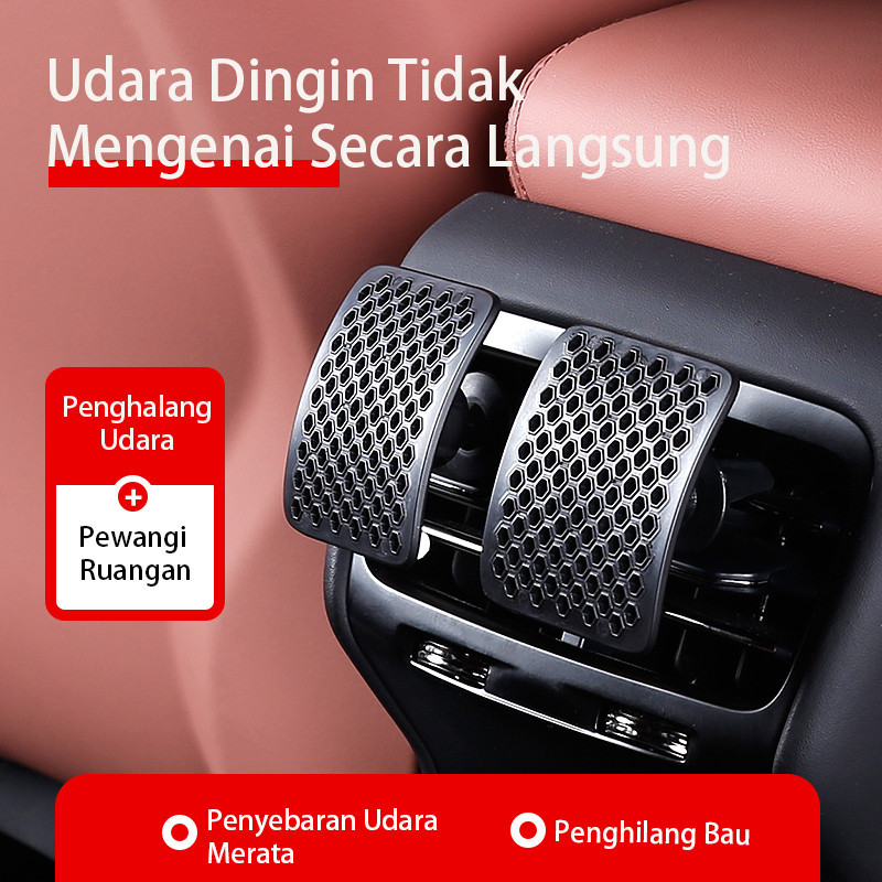 Penutup Ventilasi AC Mobil Aksesori Pengarah Angin Windshield Air Vent Deflektor Udara Kabin