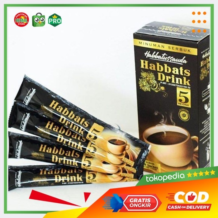 

New Promo Best Habbats Cafe 5 in 1 Habbatussaudah Drink Plus Kopi Arab Tanpa Cafein