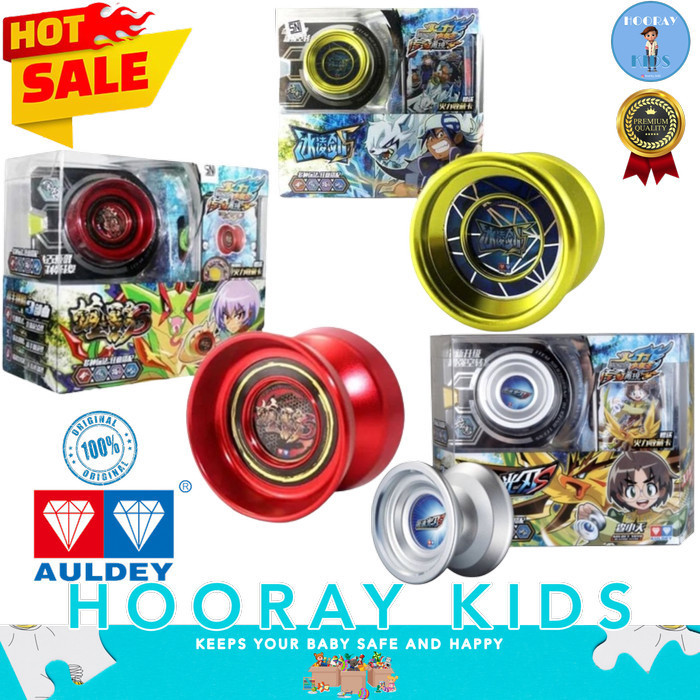 BEST[Promo] YOYO BLAZING TEENS DEMON FLASHY BLADE BLAZING FLAME TIGER SET AULDEY