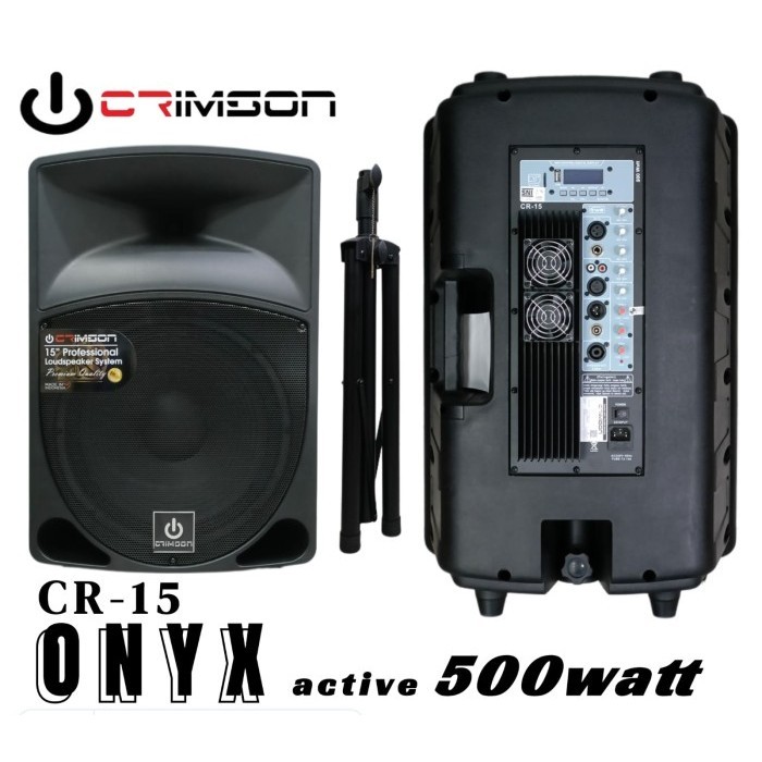 Grosir Speaker Aktif Crimson Cr15 Aktif Onyx 15 inch