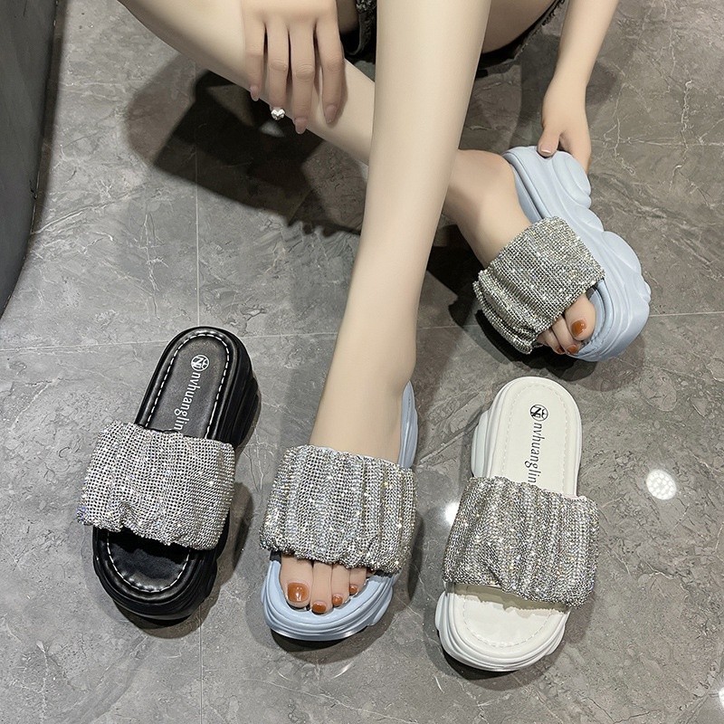 [PROMO SALE ] [YZL] 1448 Sepatu Sandal Wanita 5071 WEDGES BLINK Tinggi Baru Cantik ELEGAN Pesta Kere