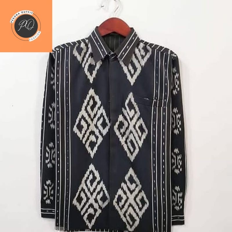 BAJU TENUN- BAJU TENUN PRIA- KEMEJA TENUN- KEMEJA TENUN ETNIK