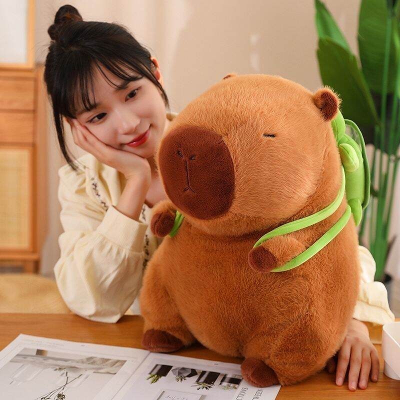 BONEKA KAMI Boneka Capybara Tas Kura Kura Lucu dan Imut Hadiah Ulang Tahun Anak main anak perempuan 
