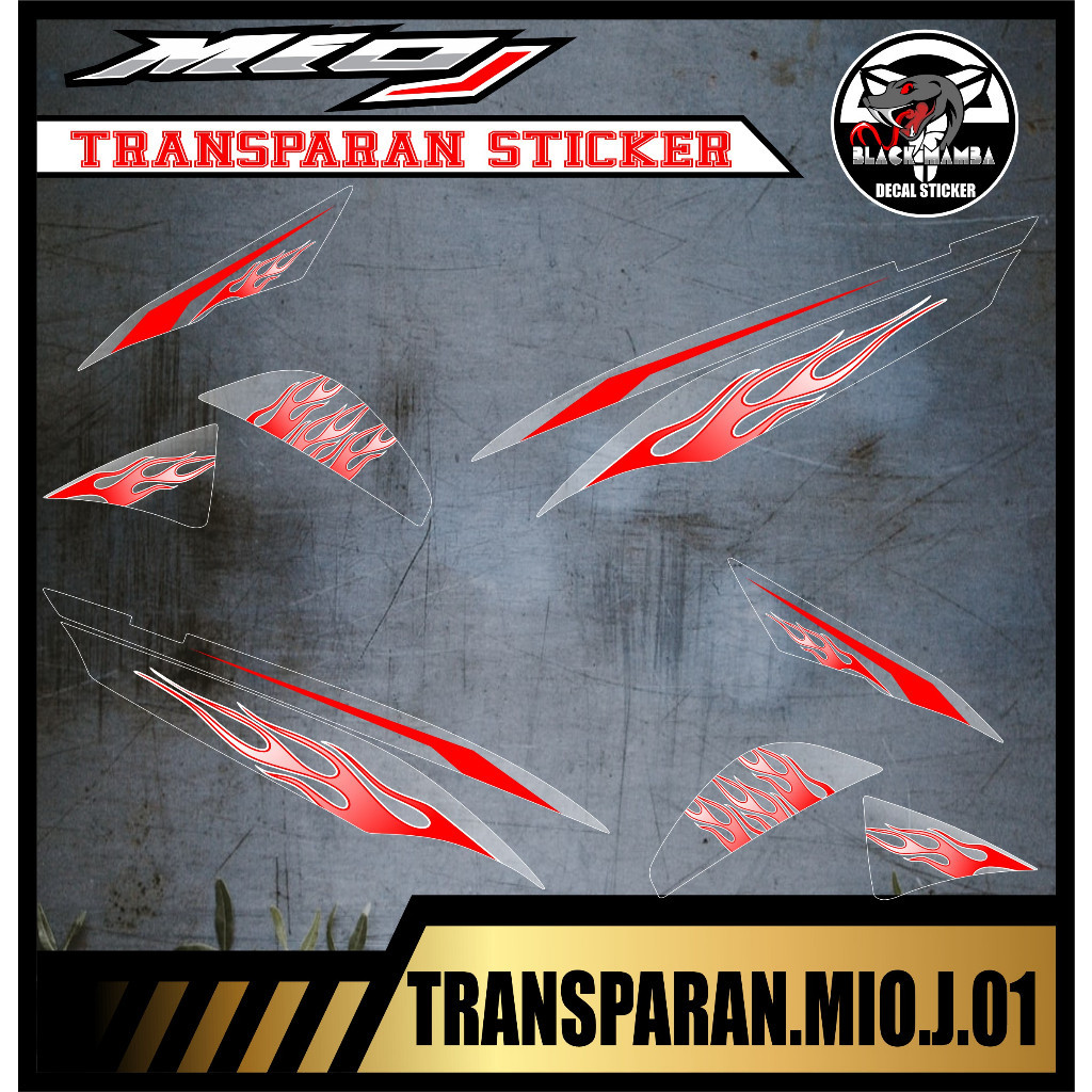 STRIPING TRANSPARAN MIO J  VARIASI TRANSPARAN MIO J CODE 01