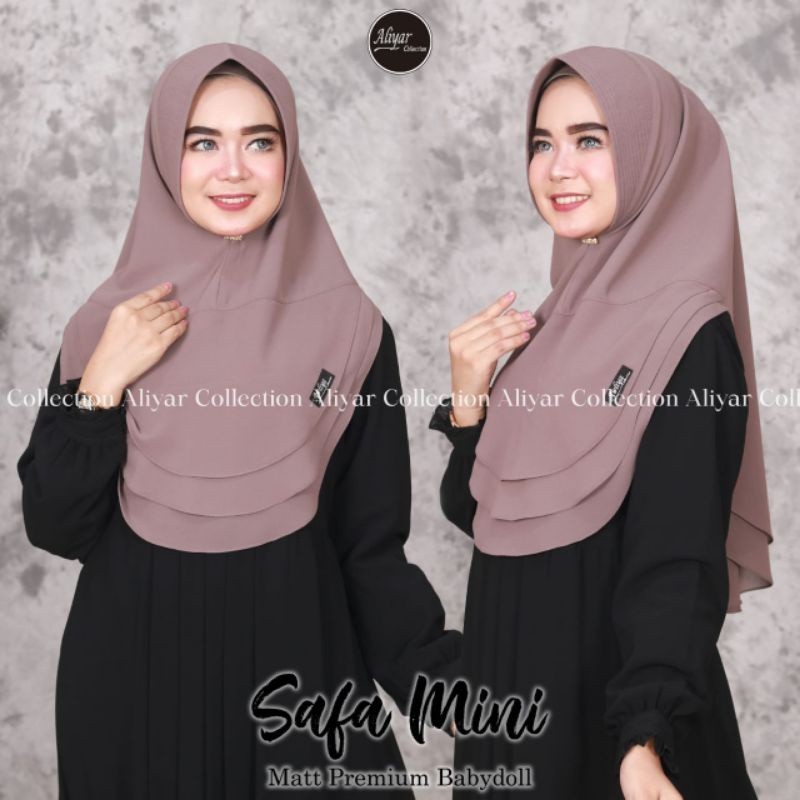 Terlaris ~Khimar safa mini/ Aliyar by Awliya/HIJAB INSTAN/JILBAB Hijab  Kekinian Hijab Terbaru Premi