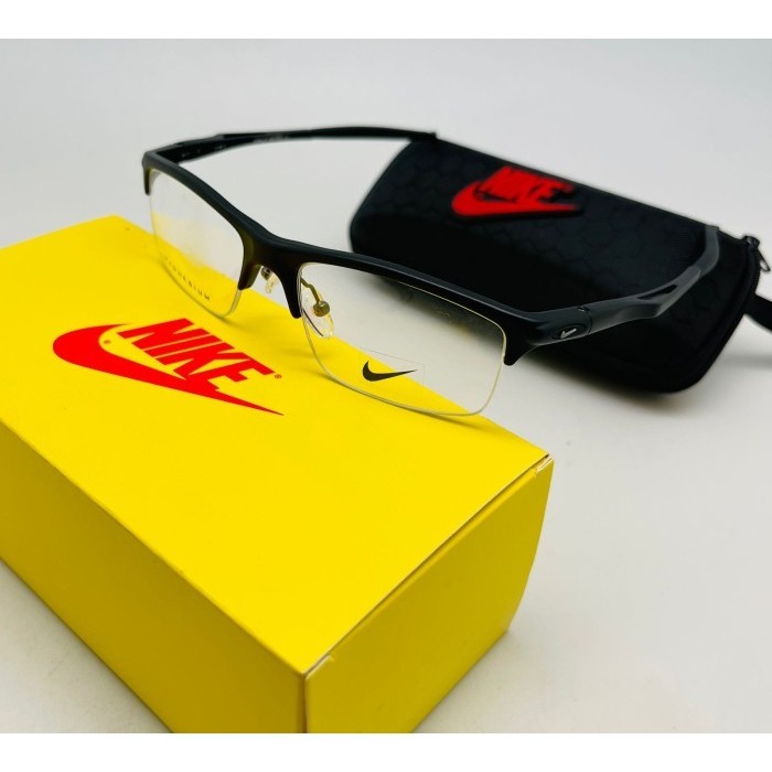 Kacamata sporty pria magnesium half frame 9018