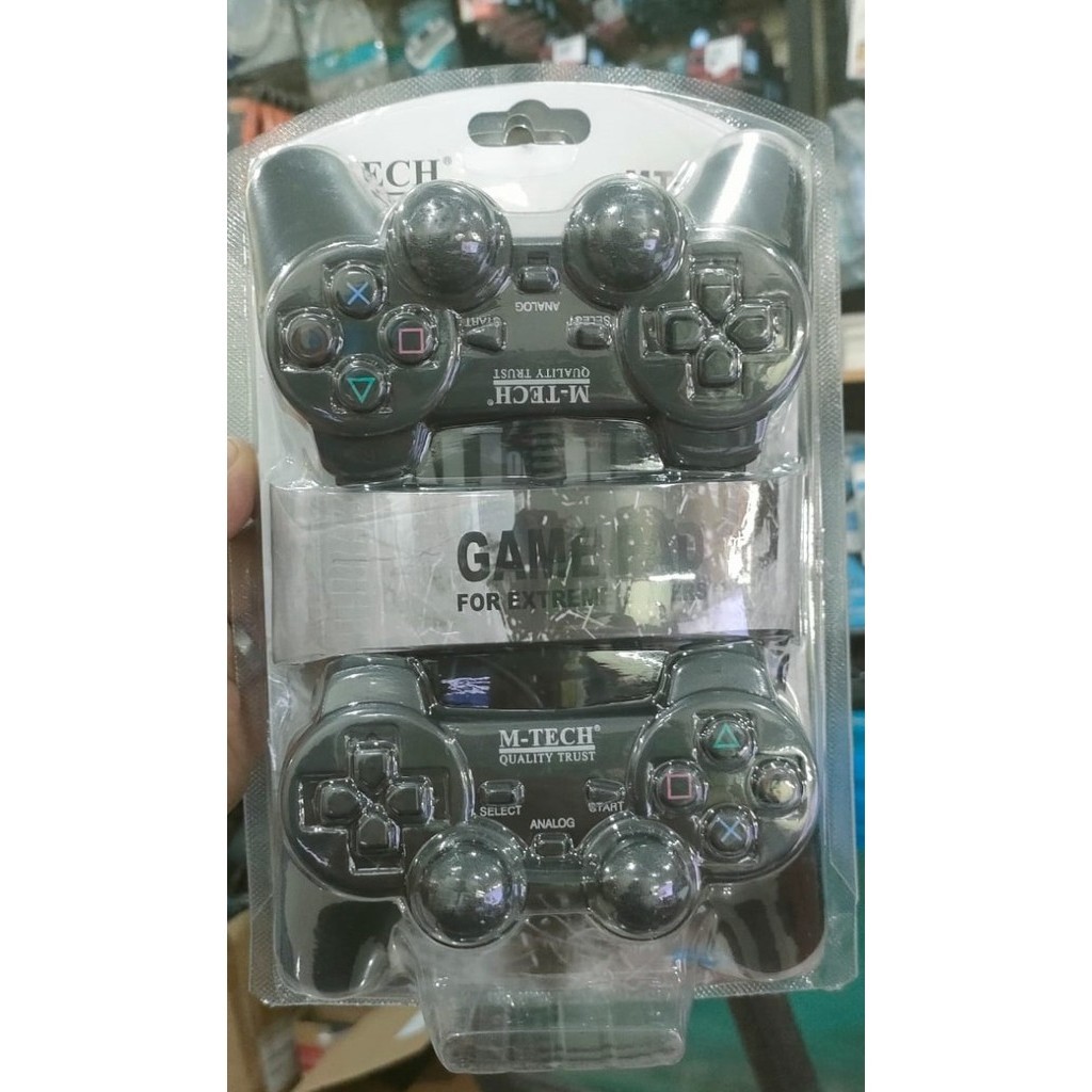 [Best] Gamepad DOBLE Getar Black - Stick PC Laptop - Joystick PC Laptop Usb