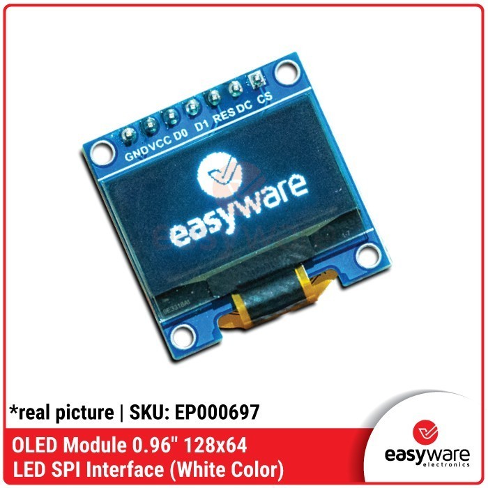 DC99 OLED 128x64 LCD SPI 0.96 INCH WHITE