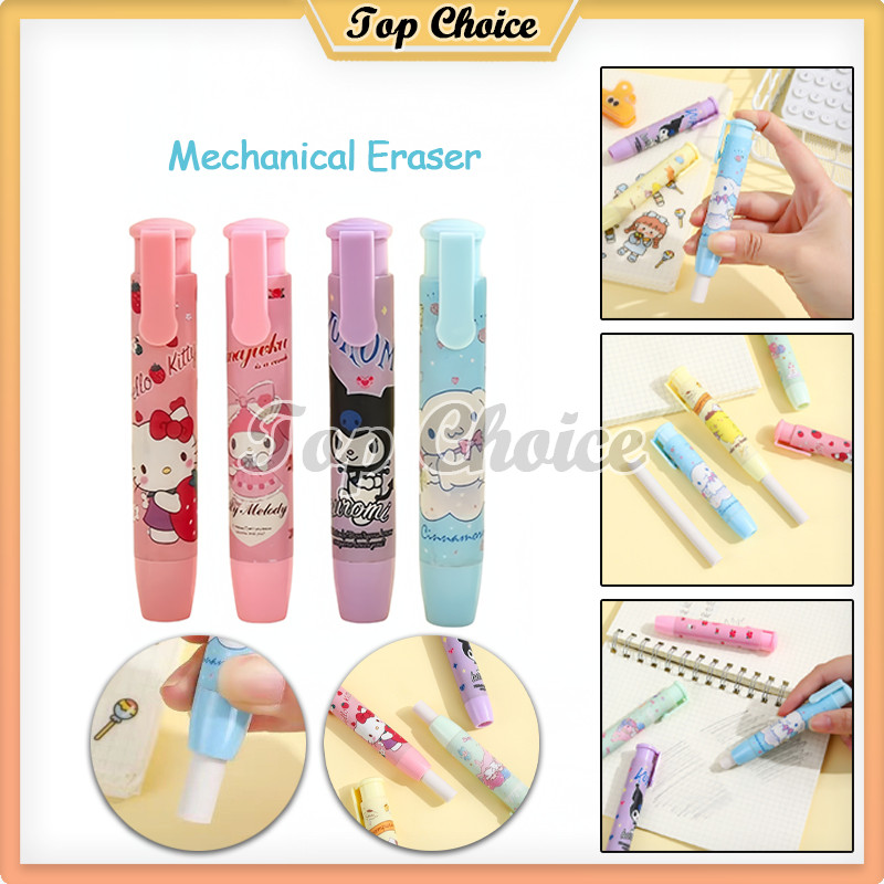 

Mechanical Eraser / Penghapus Pensil Mekanik Motif Karakter Lucu / Penghapus Bentuk Lipstick