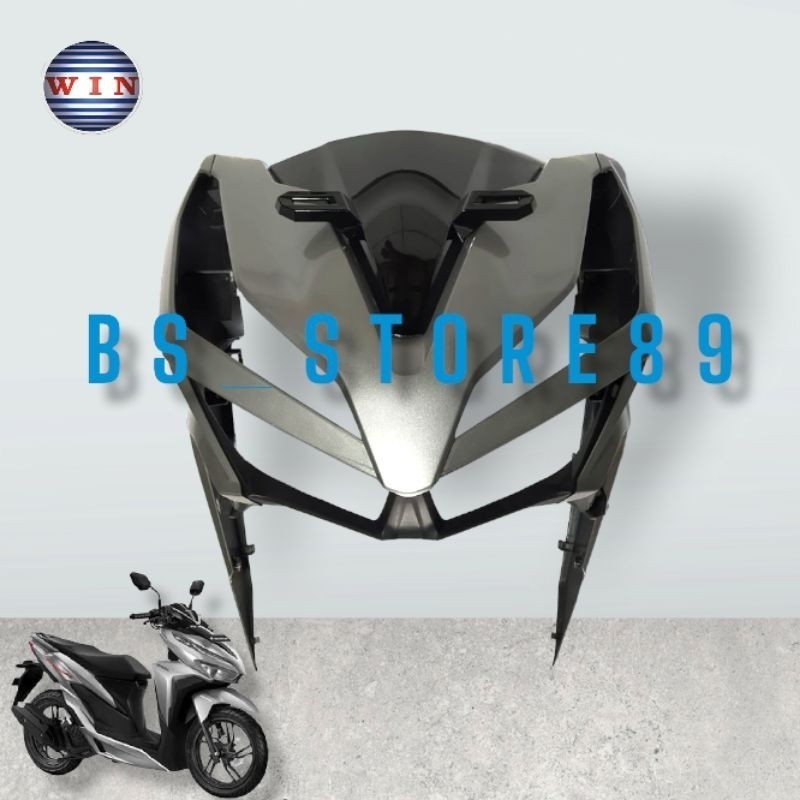 PAKETAN FULL SET BODY DEPAN TAMENG SAYAP VARIO 150 125 K59J LED NEW SILVER  2018 2019 2020 2021 | TA