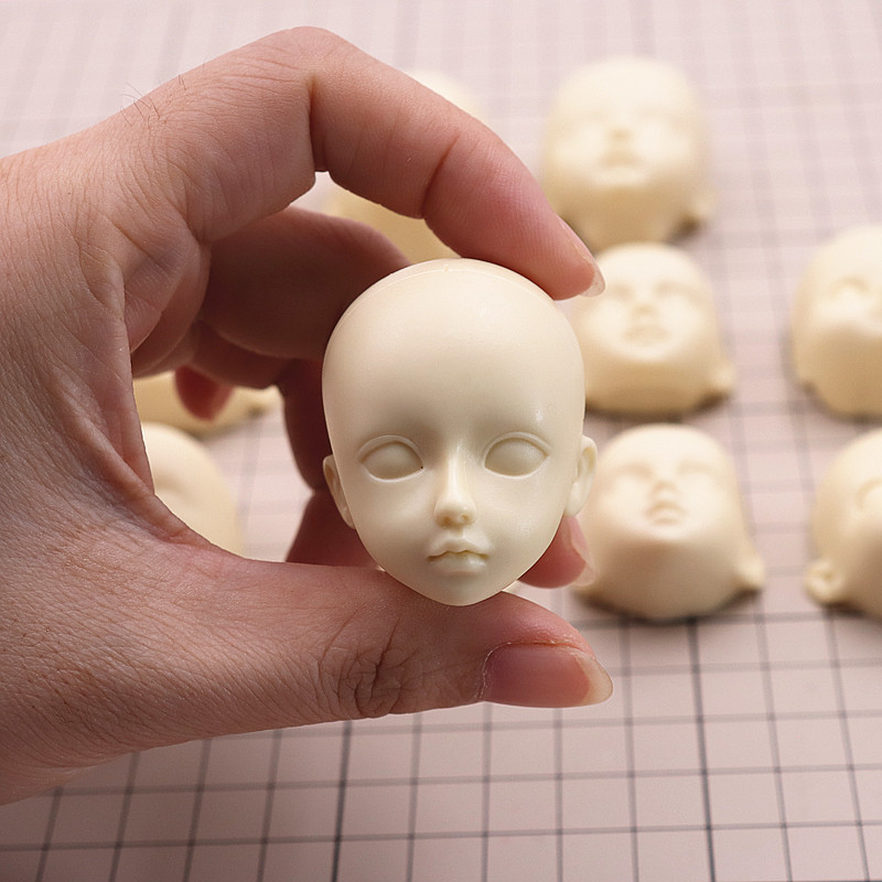Large small bjd silicone face mold super light clay soft ttery fondant face mold SD doll 13#