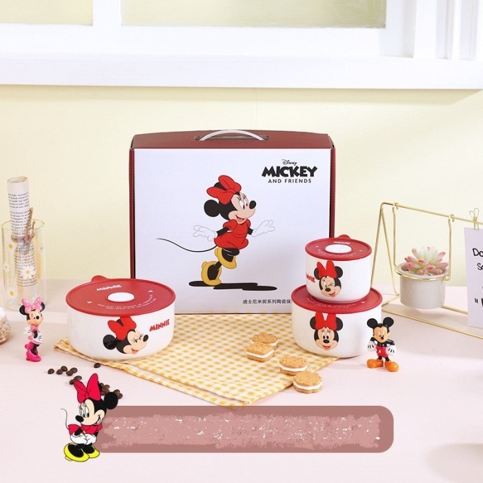 

✨LARIS✨ -Hampers Kado Mangkok Mickey Minnie Hadiah Ulang Tahun Anak - Minnie(isi3)