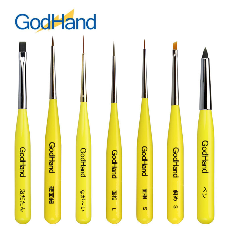 

GodHand GH-EBRSYP Series Brushwork Short Grip Model Face Brush Long Point/Oblique/Felt-Tip/Non-foaming Brush Coloring Pen Tools