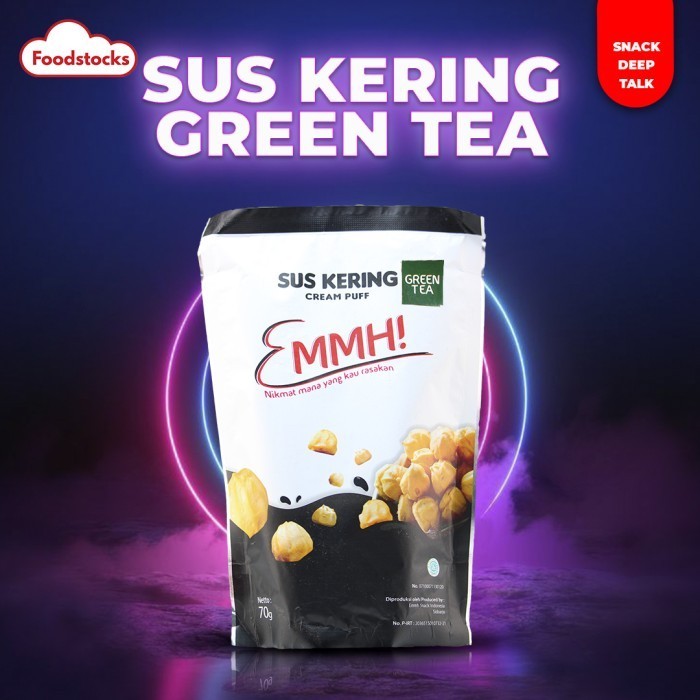 

TERLARIS Kue Soes Kering EMMH Rasa Green Tea Snack Full Cream & Super Renyah