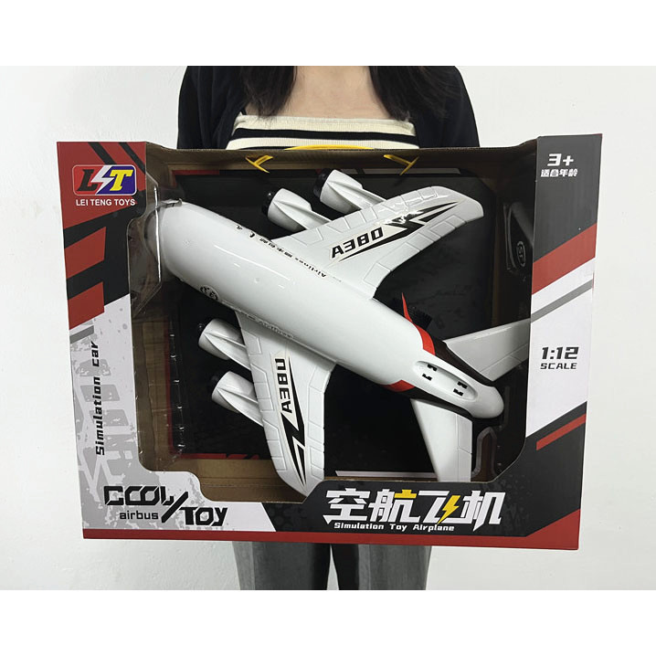 Pesawat Inersia Besar Mainan Anak-anak Pesawat Penumpang Model Mainan Anak Laki-laki Hadiah Agen Kio