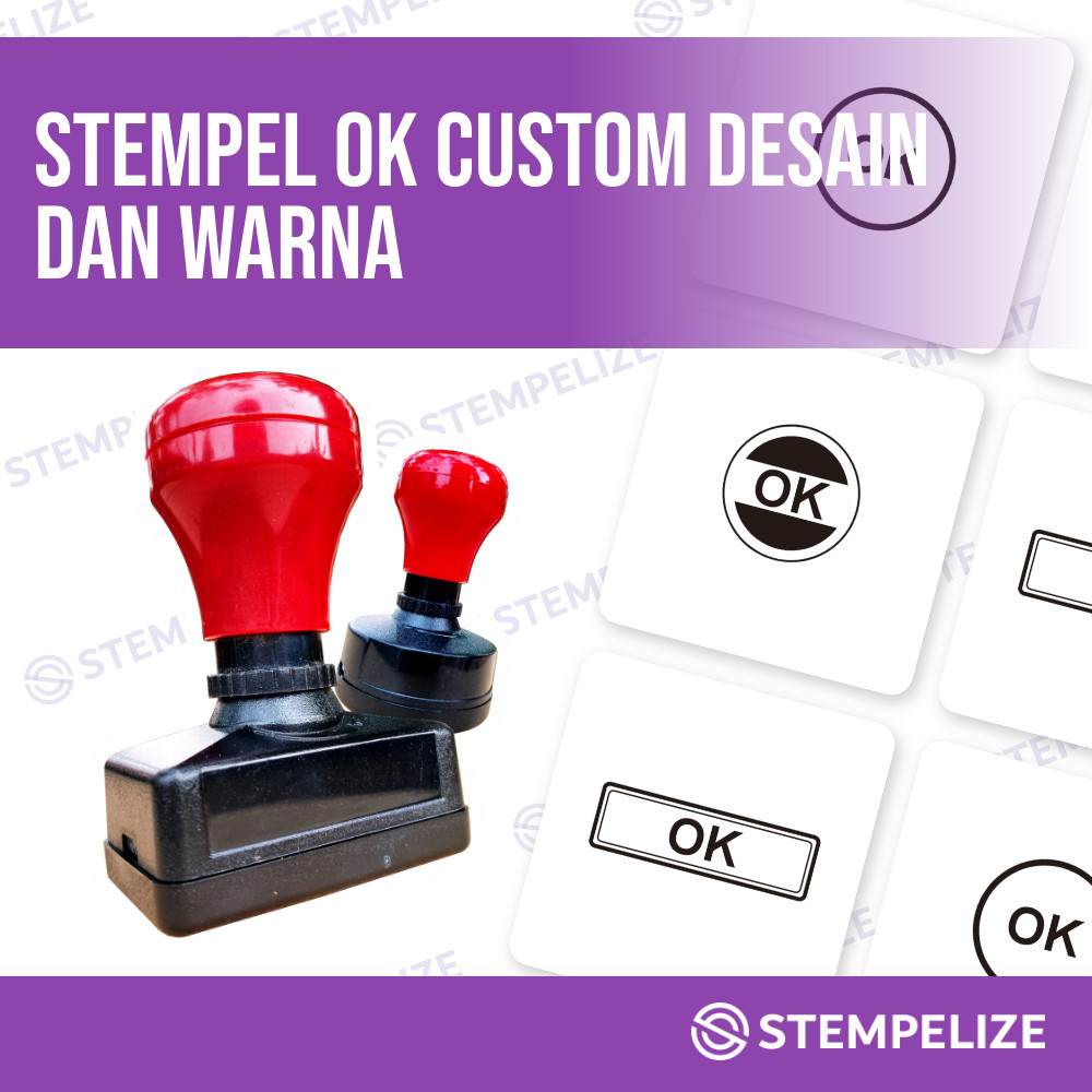 

Stempel Ok Custom Desain Dan Warna