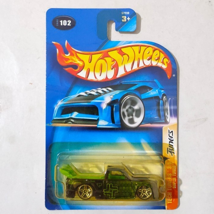 Super Tuned hijau 2004 Tech Turners HOTWHEELS HOT WHEELS HW ORI