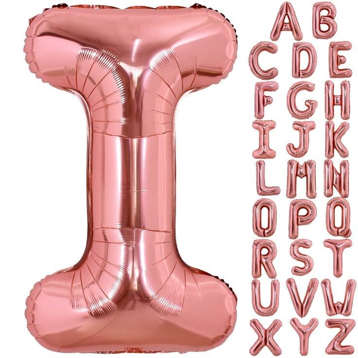 (16 INCH) (40 CM) BALON FOIL HURUF WARNA PINK / BALON FOIL HURUF PINK / BALON DEKORASI PESTA TERLARI