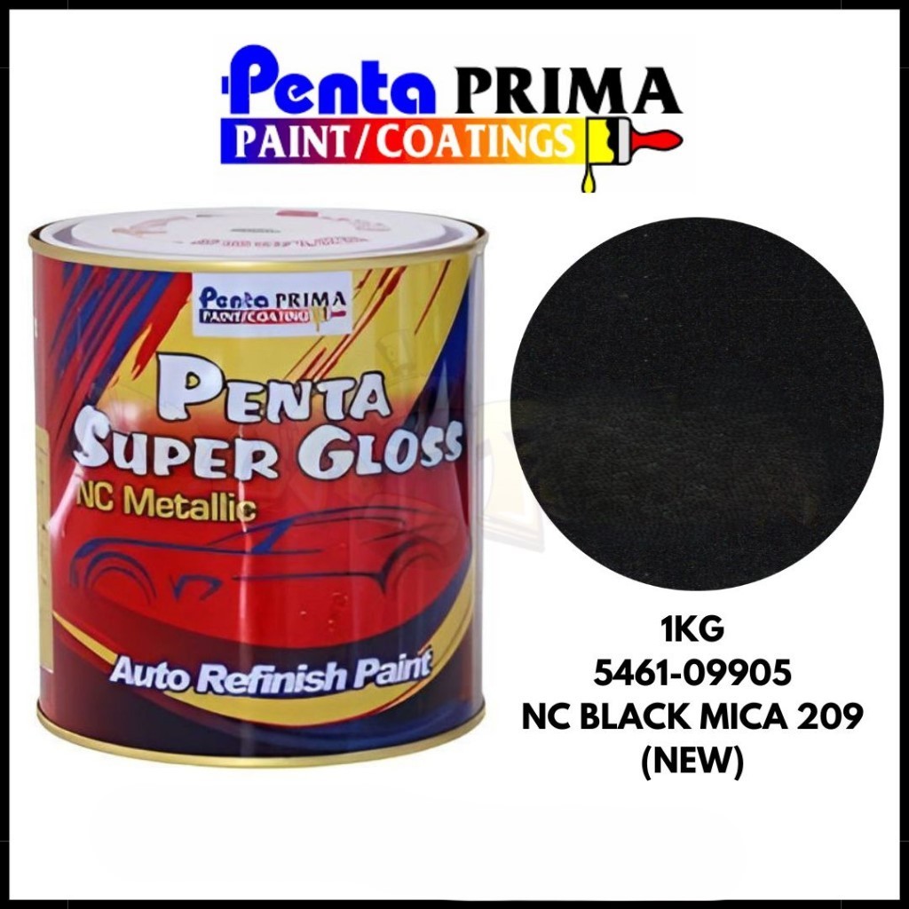 

cat penta super gloss metalic nc black mica 209 new 09905 ( 200g - 1kg )