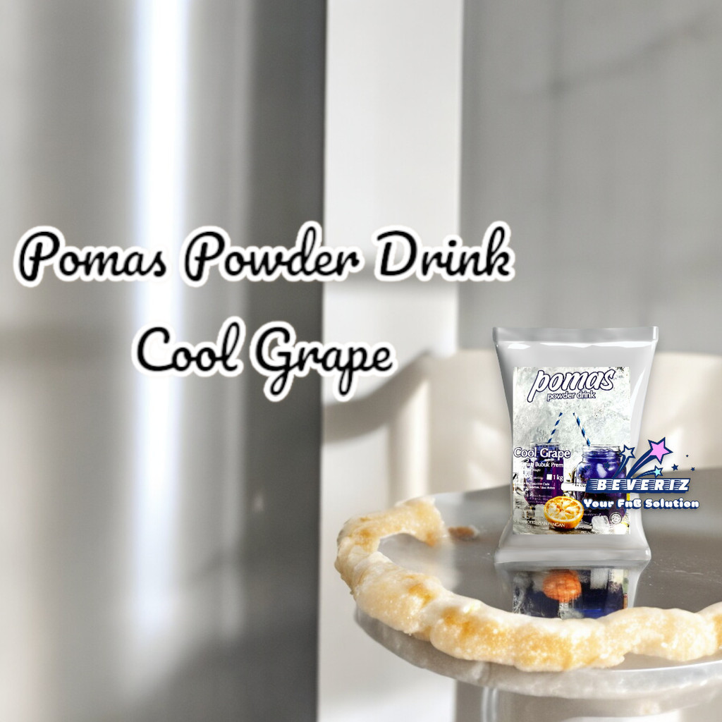 

Pomas Cool Grape Powder Drink | Bubuk Minuman Rasa | Serbuk Boba Bubble Kekinian 500 Gram