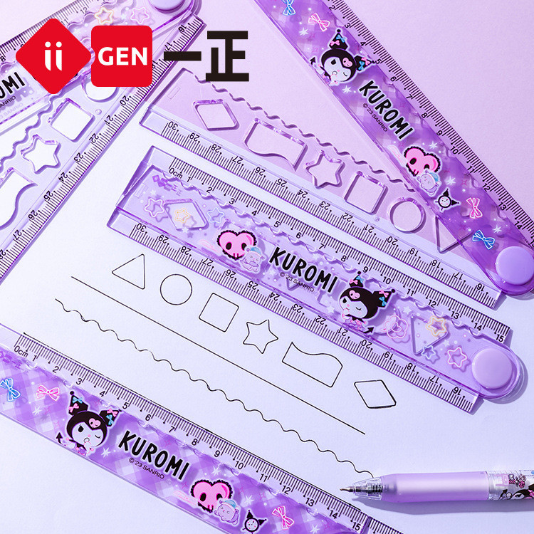 

DELUNASHOP DL192A IIGEN PENGGARIS LIPAT 15CM DIBUKA JADI 30 /GARISAN LIPAT DOUBLE RULER MOTIF SANRIO KUROMI MELODY CINNAMONROLL ELLO KITTY PONY
