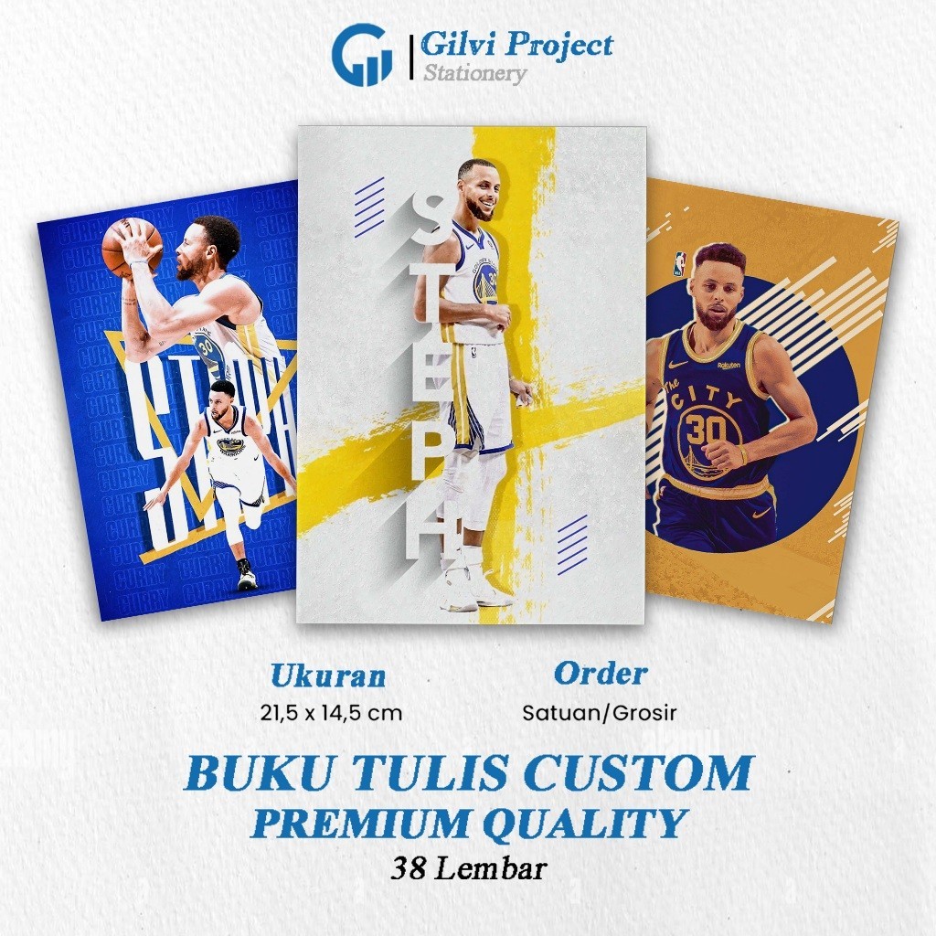 

Buku Tulis Stephen Curry / Buku Tulis Sekolah / Buku Tulis Catatan Notes Agenda Planner Jurnal Notebook Anime