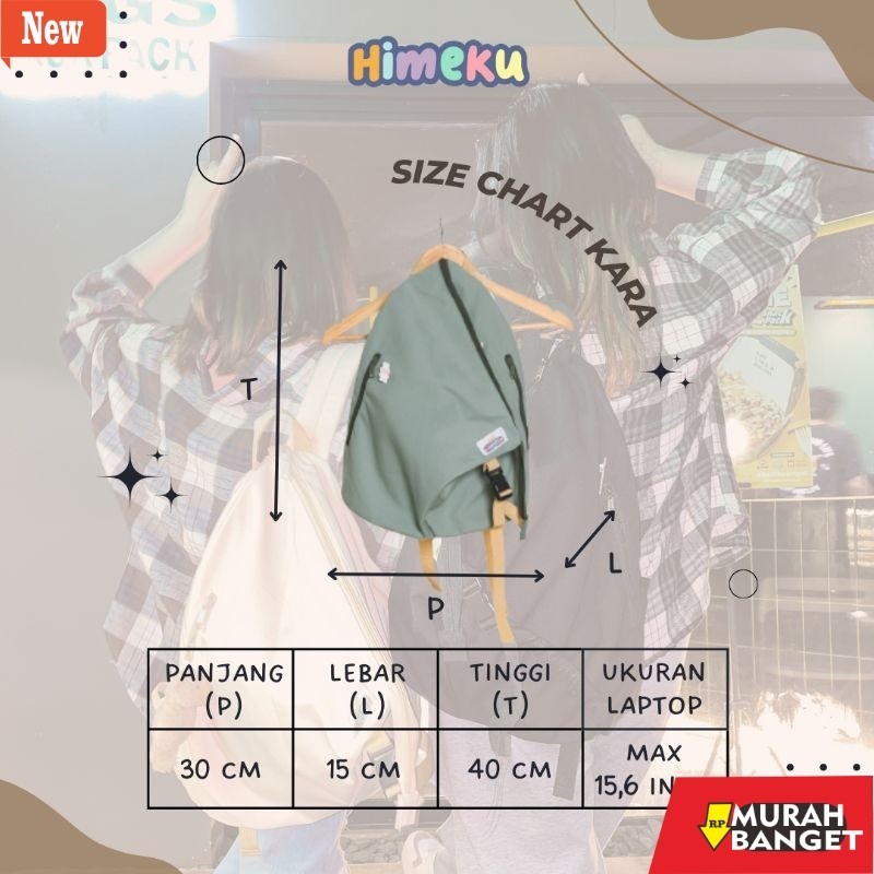tas ransel wanita shopee Kara Backpack Himeku