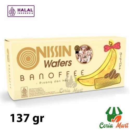 

Nissin Wafers Banoffee 137 gr Wafer Banana Coffee Rasa Pisang Kopi