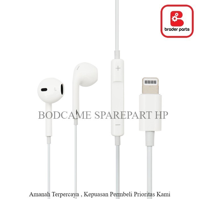EARPHONE IPHONE LIGHTNING CABLE ORIGINAL 100%