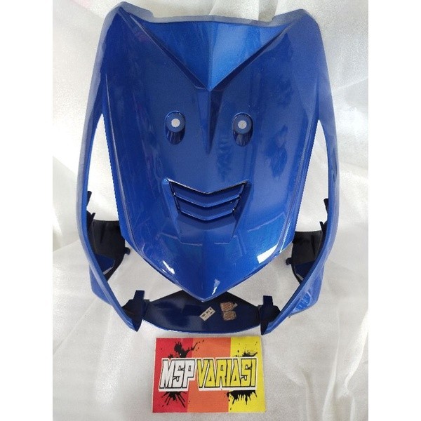Original 64301 KVY 960VBM Cover FR Cover Panel depan Honda Beat karbu Biru
