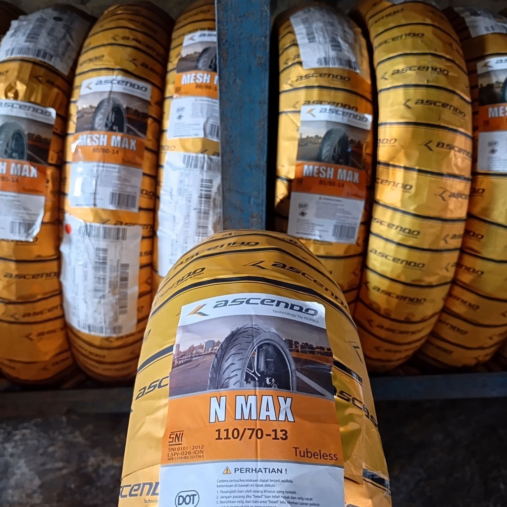 Ban ASCENDO Nmax 110/70-13 Tubeless Motor Yamaha NMAX Ring 13 Korea