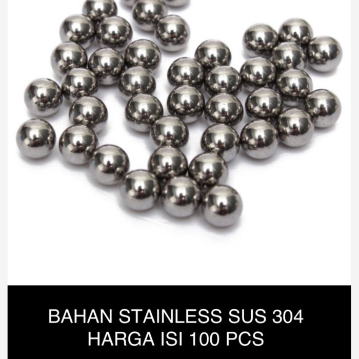 Steel ball 3 mm JAPAN 3 mili hrga 100 pcs gotri - STAINLES SUS304 ZK ONLINE