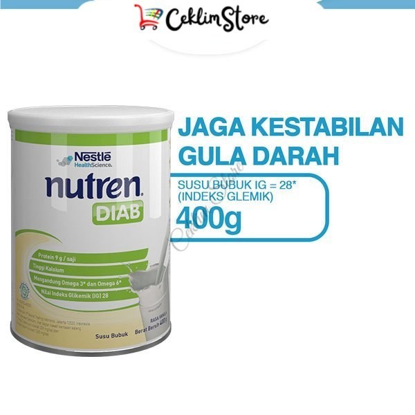 

NESTLE Nutren Diab Susu Diabetes Vanila Kaleng 400g