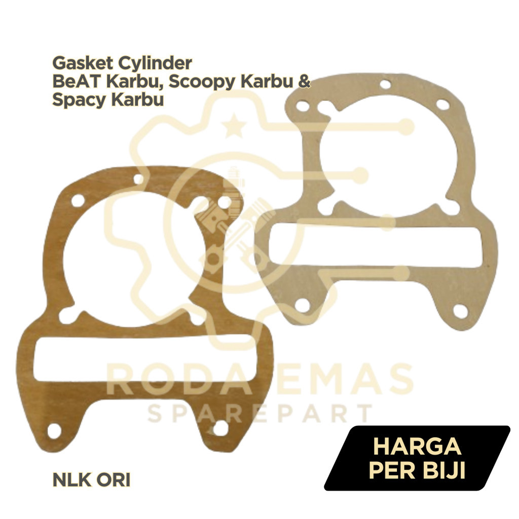 Paking Blok Gasket NLK Ori Honda Beat Karbu Scoopy Karbu Spacy Karbu (Cylinder Head Original) Shaque